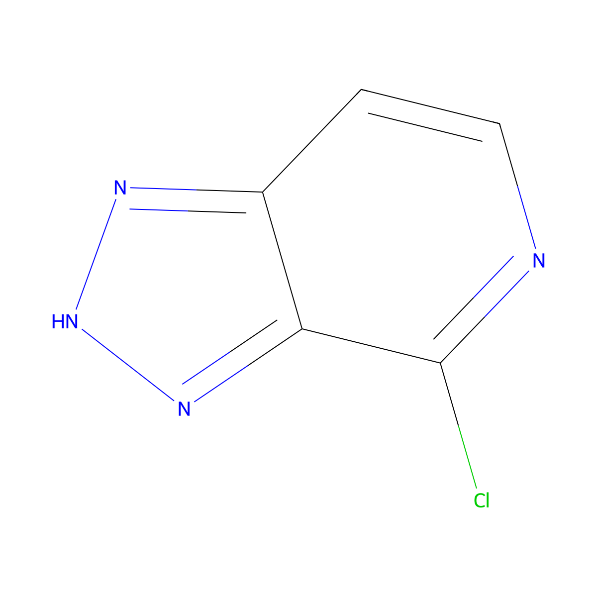 4-Chloro-3h-[1,2,3]triazolo[4,5-c]pyridine molecular structure, CAS 36258-82-9