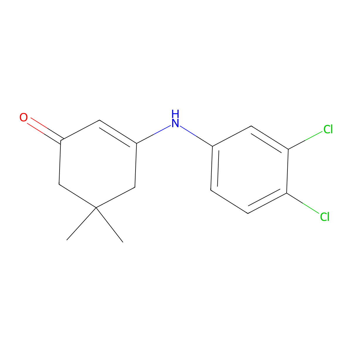 3-[(3,4-Dichlorophenyl)amino]-5,5-dimethylcyclohex-2-en-1-one molecular structure, CAS 362593-33-7