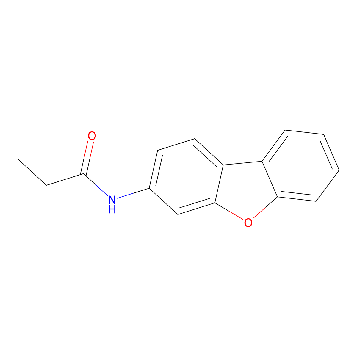 N-dibenzofuran-3-ylpropanamide molecular structure, CAS 362593-77-9