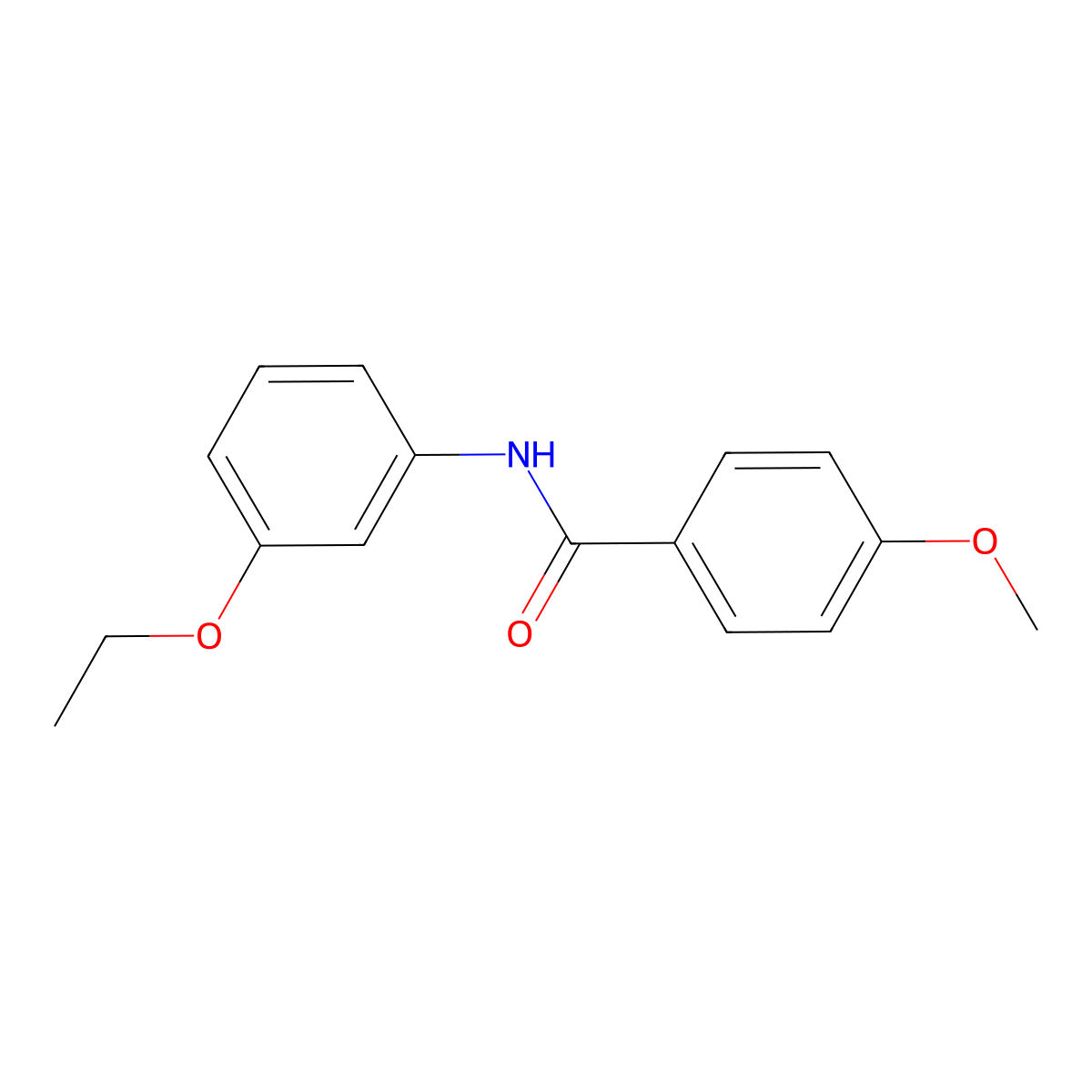 N-(3-ethoxyphenyl)-4-methoxybenzamide molecular structure, CAS 362597-01-1