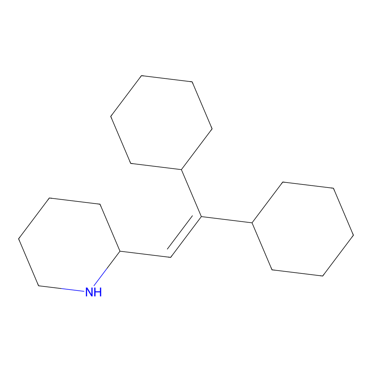Hexadiline molecular structure, CAS 3626-67-3