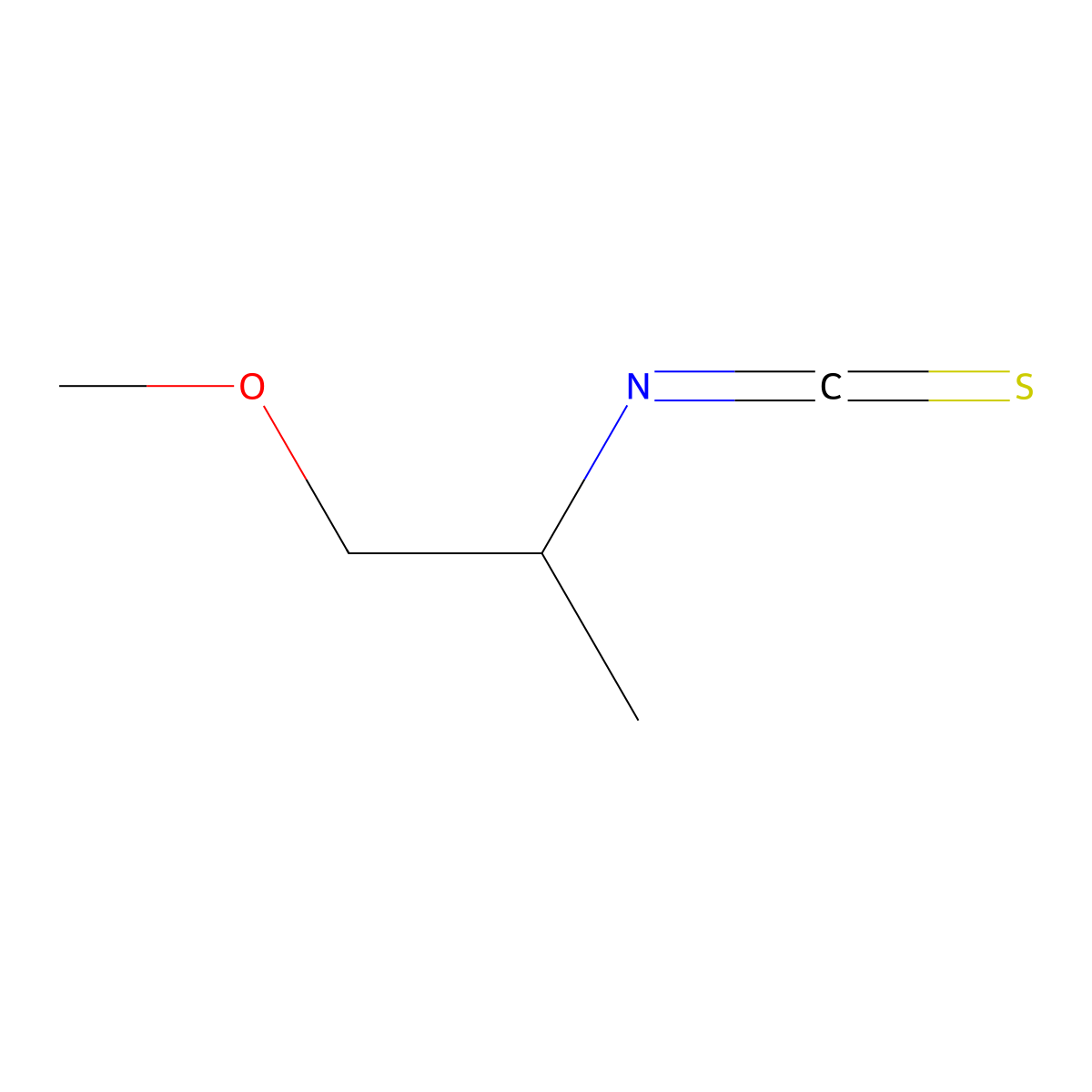 2-Isothiocyanato-1-methoxypropane molecular structure, CAS 362601-74-9