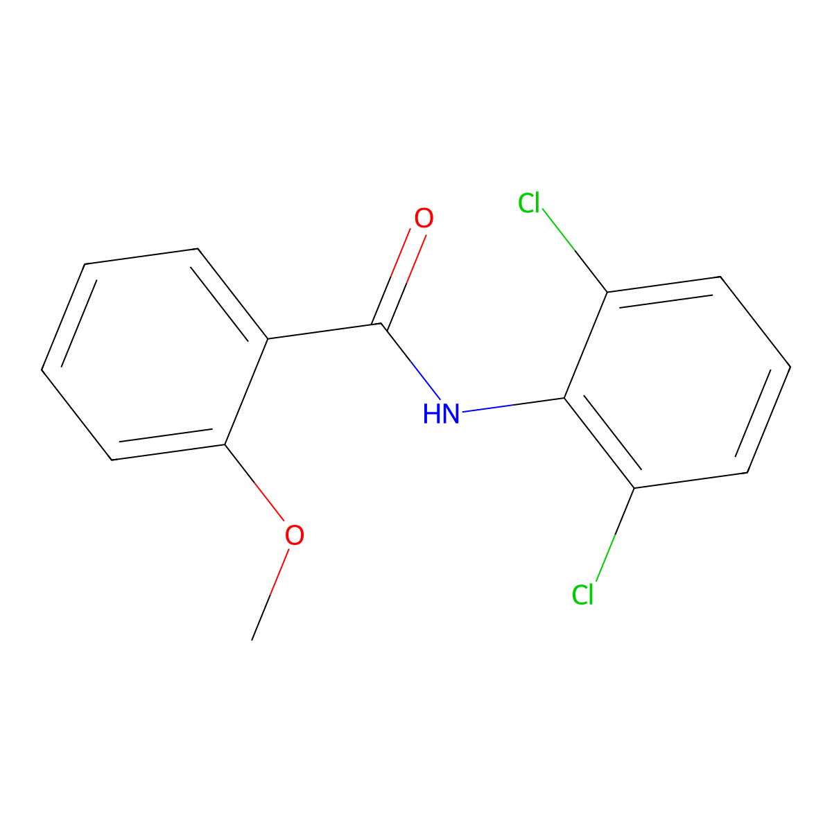 N-(2,6-dichlorophenyl)-2-methoxybenzamide molecular structure, CAS 362602-54-8