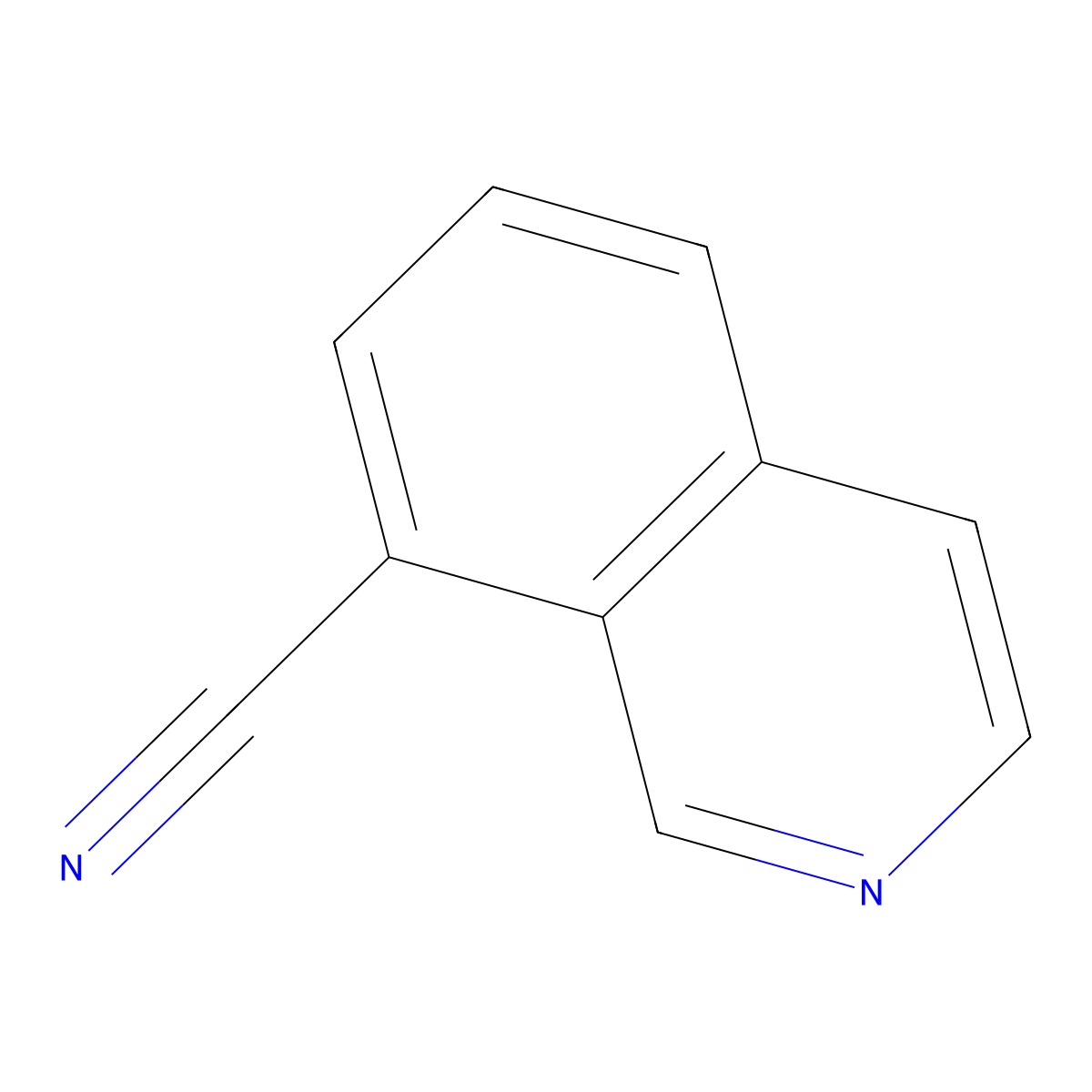 Isoquinoline-8-carbonitrile molecular structure, CAS 362606-11-9