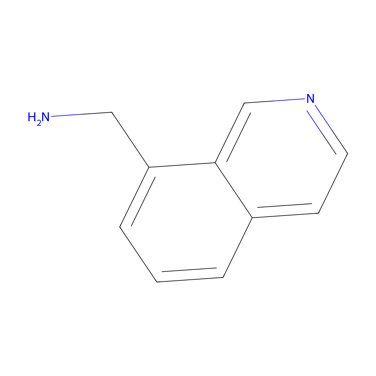 Isoquinolin-8-ylmethanamine molecular structure, CAS 362606-12-0