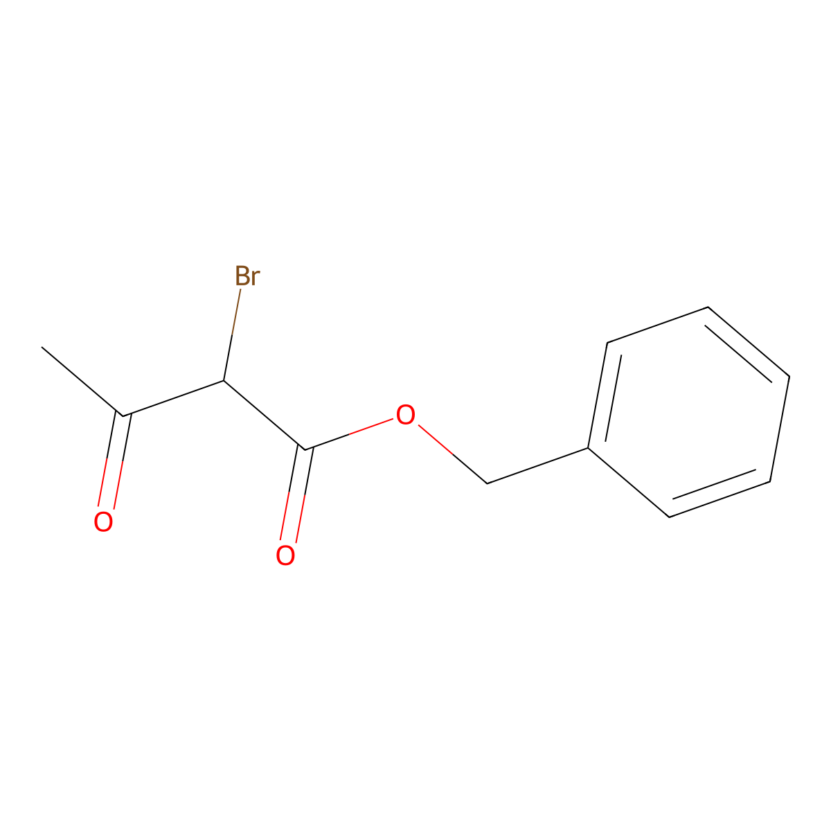 Benzyl 2-bromo-3-oxobutanoate molecular structure, CAS 362610-29-5