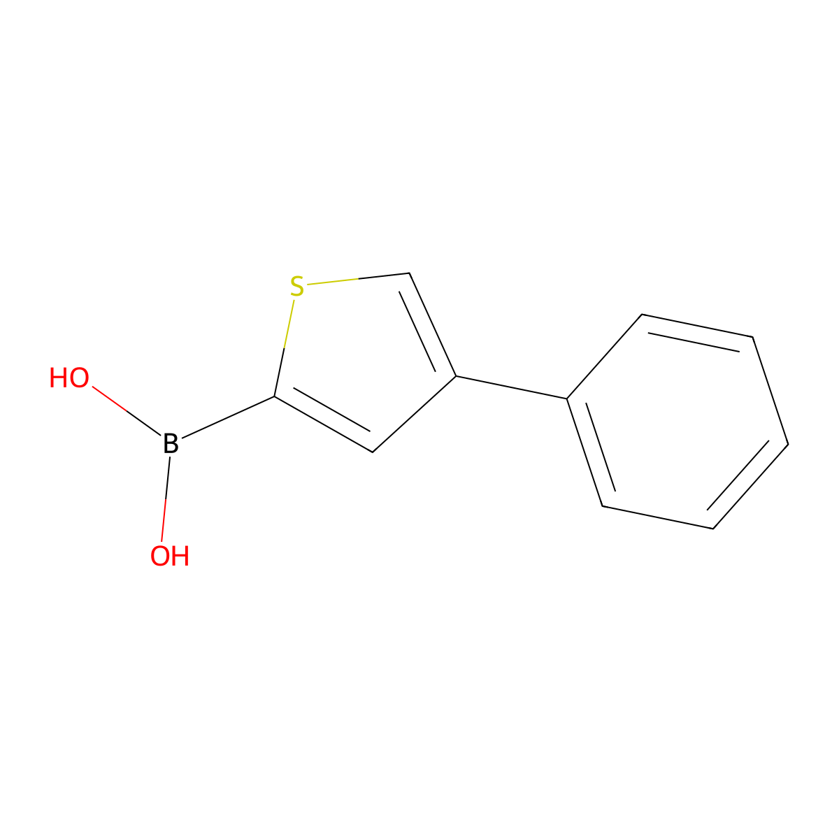 4-Phenylthiophene-2-boronic acid molecular structure, CAS 362612-68-8