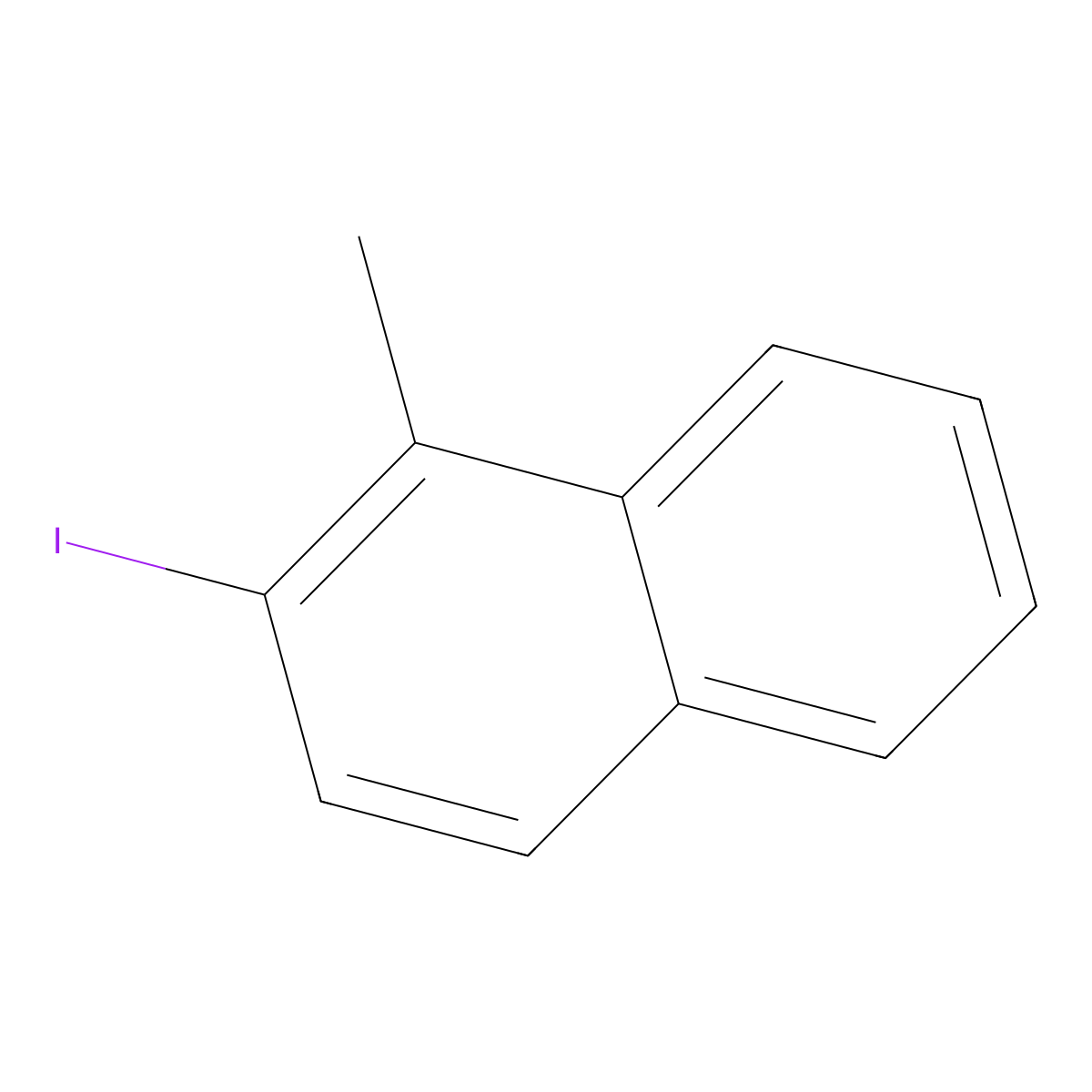 2-Iodo-1-methylnaphthalene molecular structure, CAS 36262-68-7