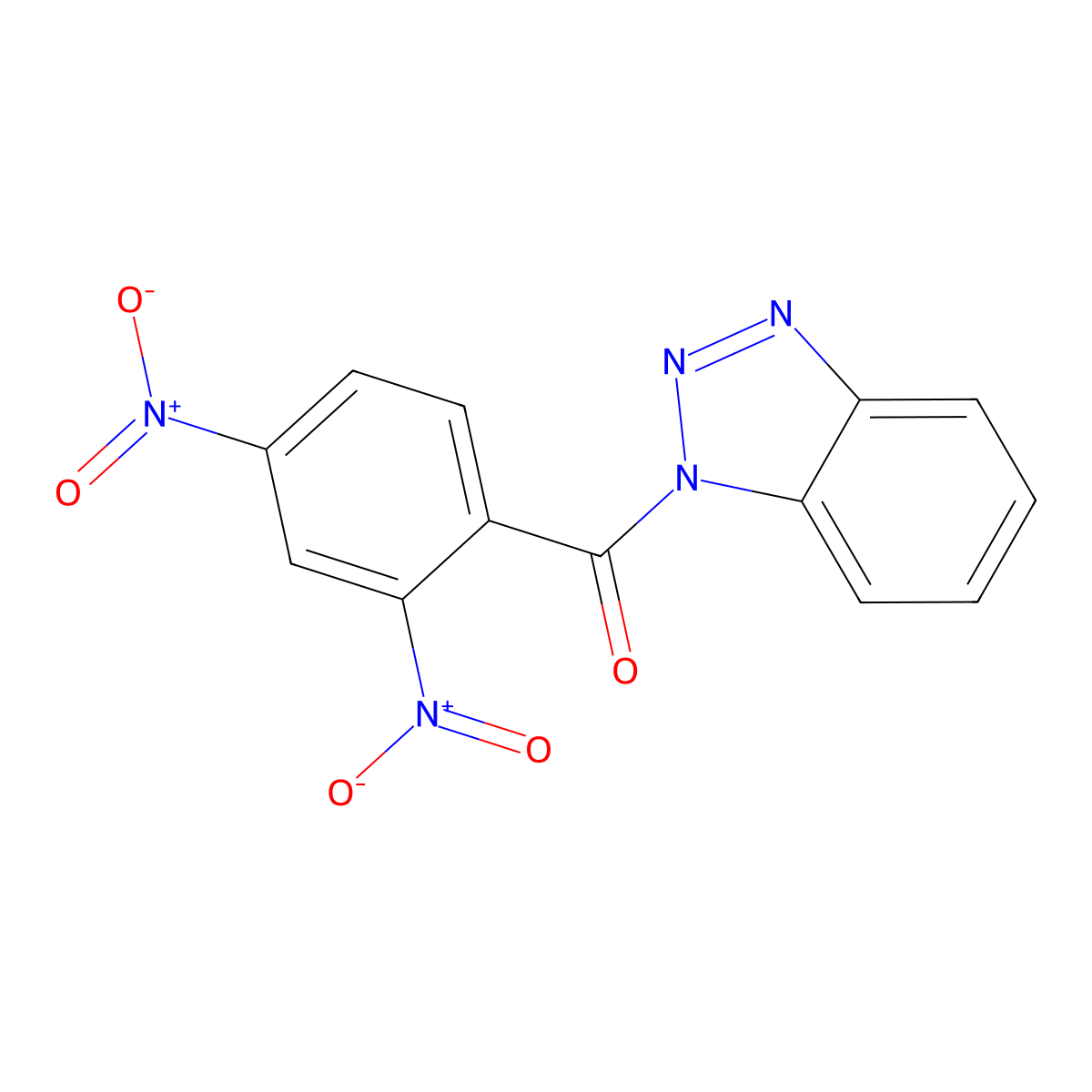 1-(2,4-Dinitrobenzoyl)-1H-1,2,3-benzotriazole molecular structure, CAS 362622-67-1
