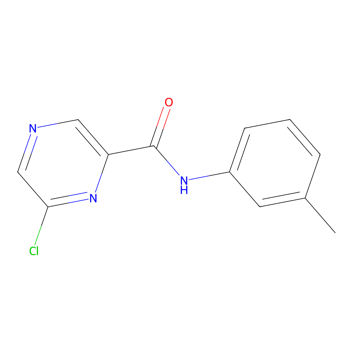 6-Chloro-N-(m-tolyl)pyrazine-2-carboxamide molecular structure, CAS 362622-88-6