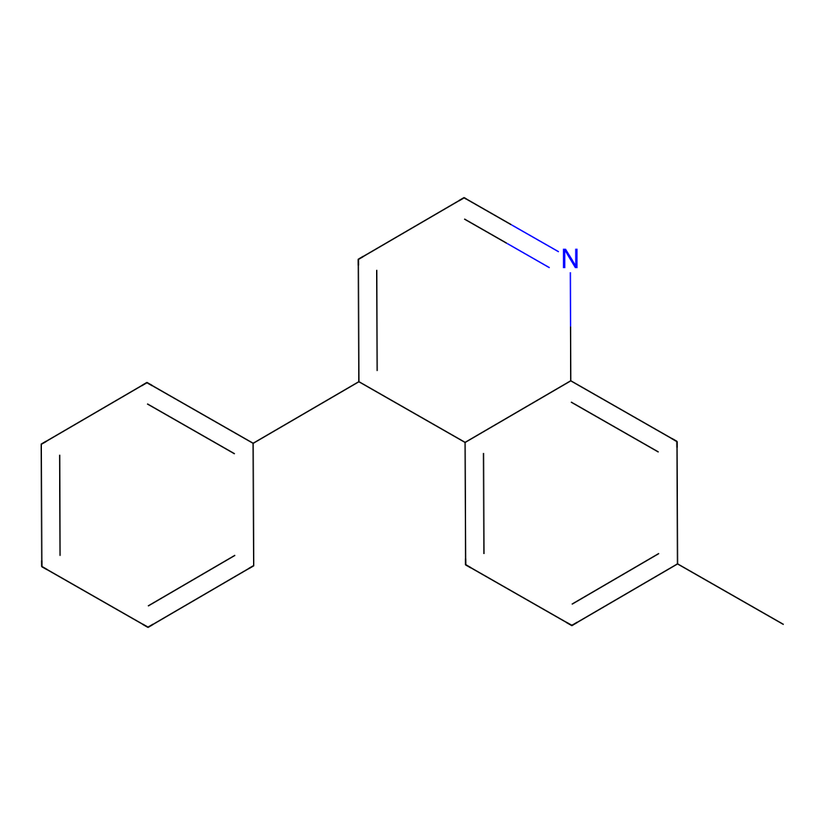 7-Methyl-4-phenylquinoline molecular structure, CAS 362650-17-7
