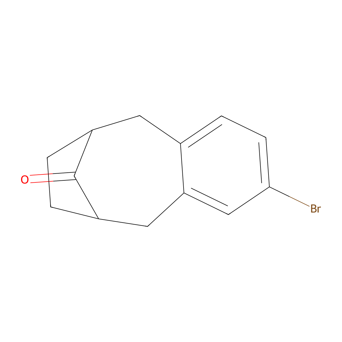5-Bromotricyclo[8.2.1.0,3,8]trideca-3,5,7-trien-13-one molecular structure, CAS 362657-66-7