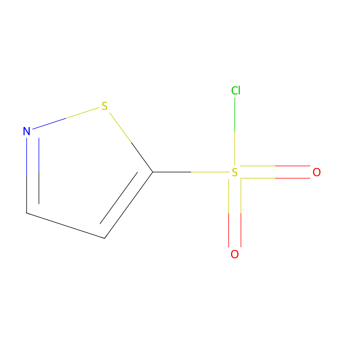 1,2-Thiazole-5-sulfonyl chloride molecular structure, CAS 362658-19-3