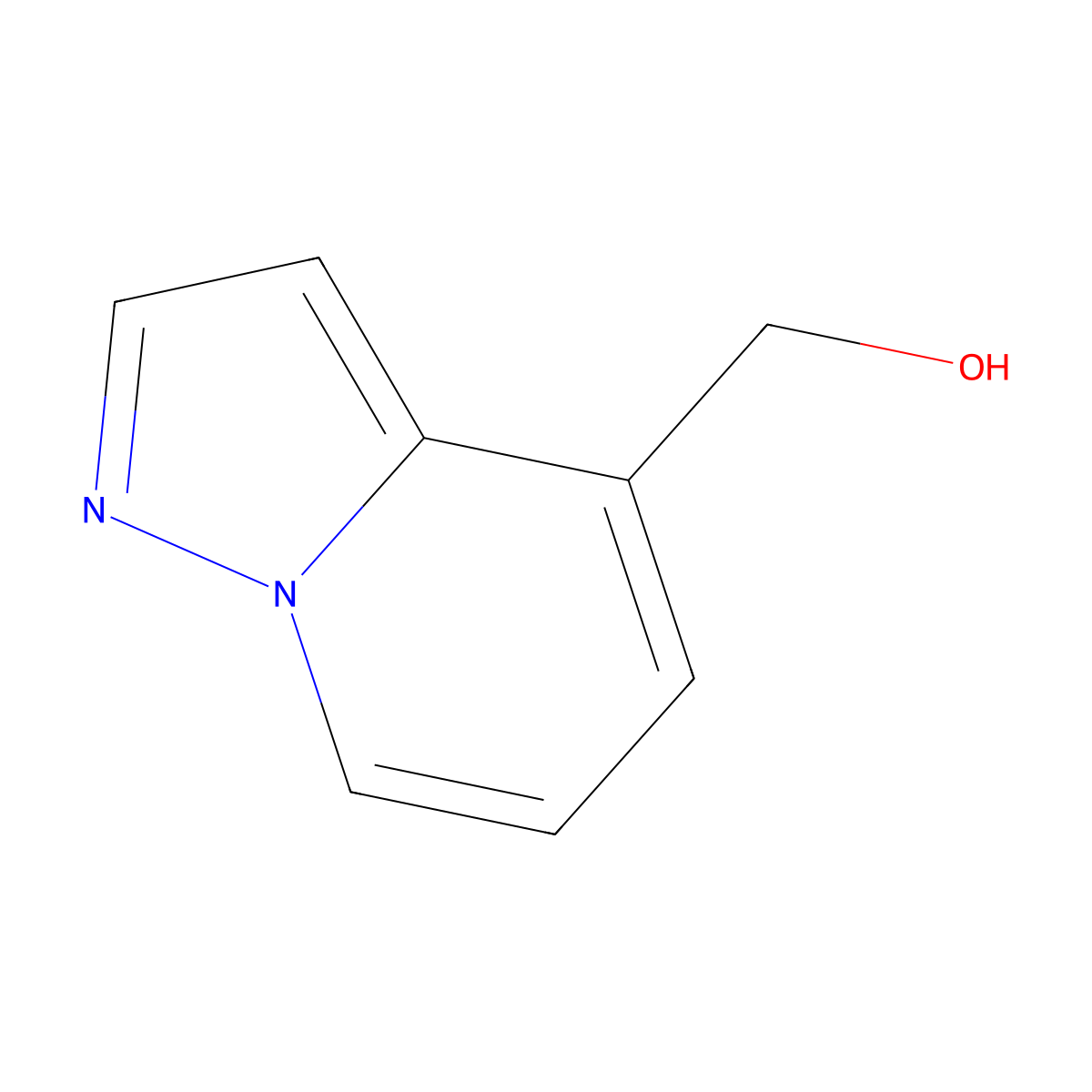 Pyrazolo[1,5-a]pyridin-4-ylmethanol molecular structure, CAS 362661-87-8
