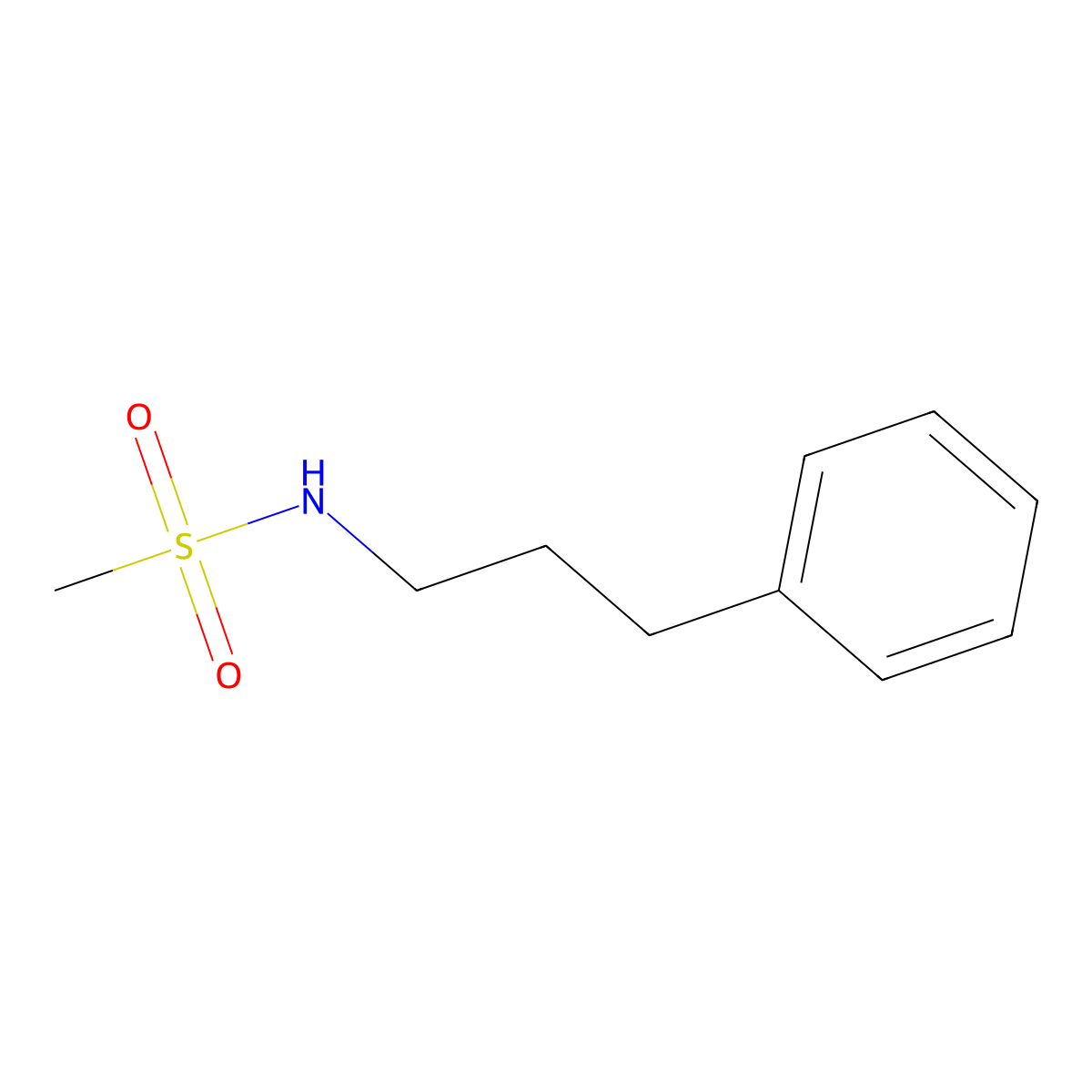 N-(3-phenylpropyl)methanesulfonamide molecular structure, CAS 362665-07-4