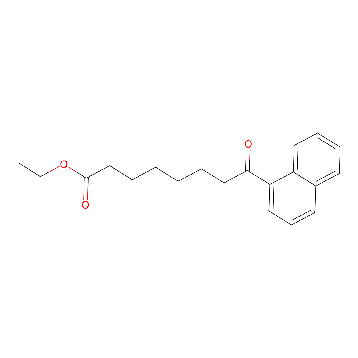 Ethyl 8-(1-naphthyl)-8-oxooctanoate molecular structure, CAS 362669-45-2