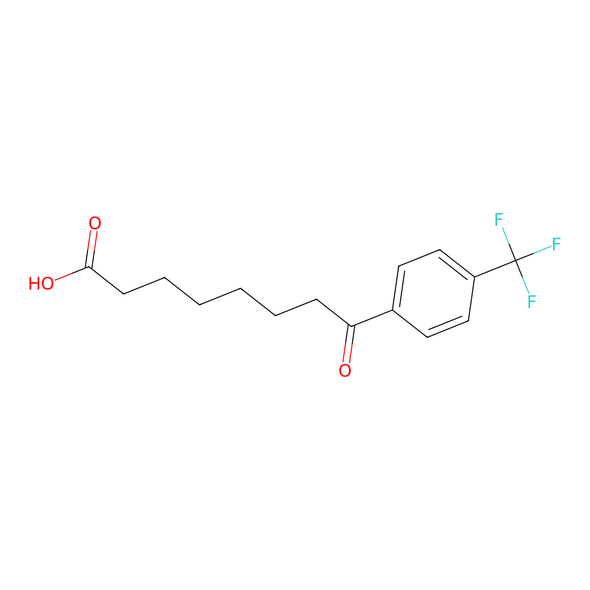 8-Oxo-8-(4-trifluoromethylphenyl)octanoic acid molecular structure, CAS 362669-50-9