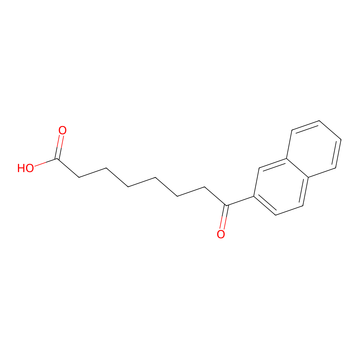 8-(2-Naphthyl)-8-oxooctanoic acid molecular structure, CAS 362669-52-1