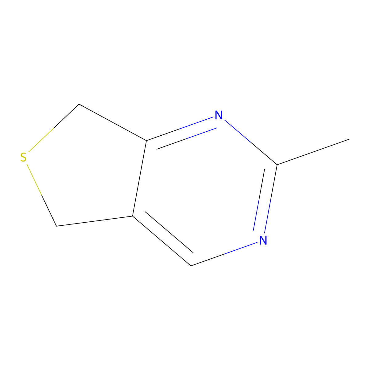 5,7-Dihydro-2-methylthieno(3,4-d)pyrimidine molecular structure, CAS 36267-71-7