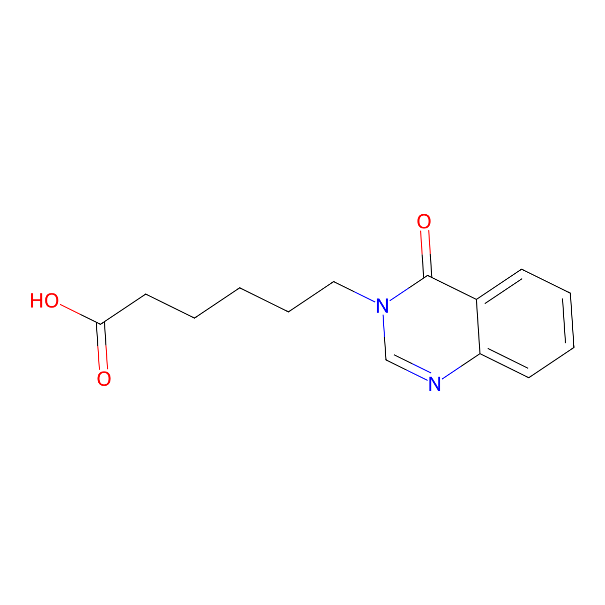 6-(4-oxoquinazolin-3(4H)-yl)hexanoic acid molecular structure, CAS 362671-92-9