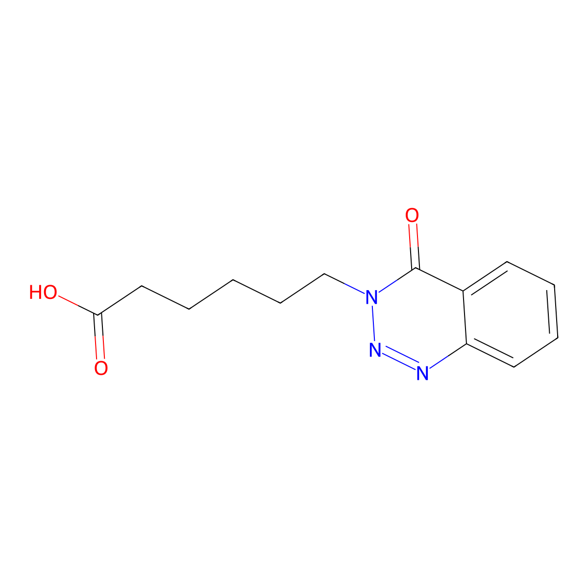6-(4-oxobenzo[d][1,2,3]triazin-3(4H)-yl)hexanoic acid molecular structure, CAS 362671-94-1