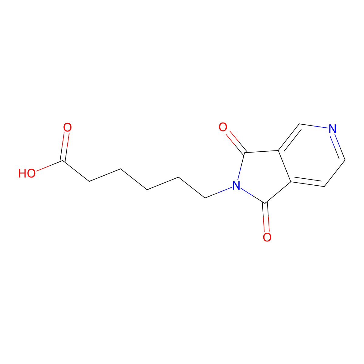6-(1,3-dioxo-1,3-dihydro-2H-pyrrolo[3,4-c]pyridin-2-yl)hexanoic acid molecular structure, CAS 362672-11-5