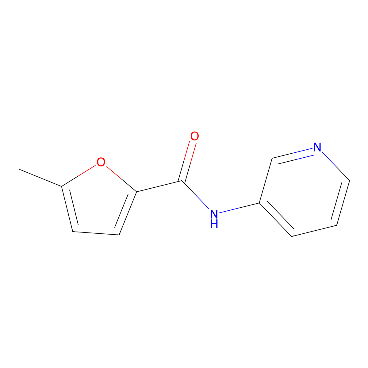5-methyl-N-pyridin-3-ylfuran-2-carboxamide molecular structure, CAS 362680-17-9