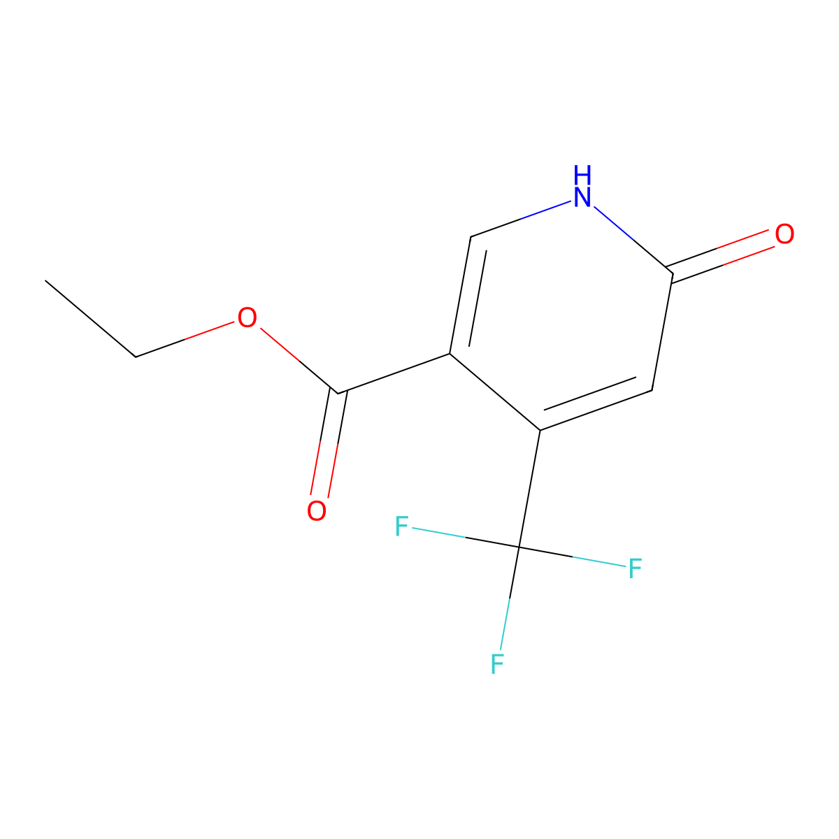 Ethyl 6-hydroxy-4-(trifluoromethyl)pyridine-3-carboxylate molecular structure, CAS 362690-48-0