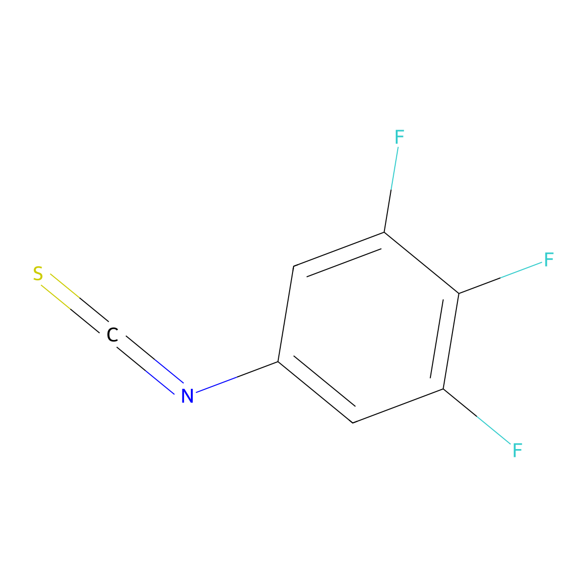 1,2,3-Trifluoro-5-isothiocyanatobenzene molecular structure, CAS 362690-52-6