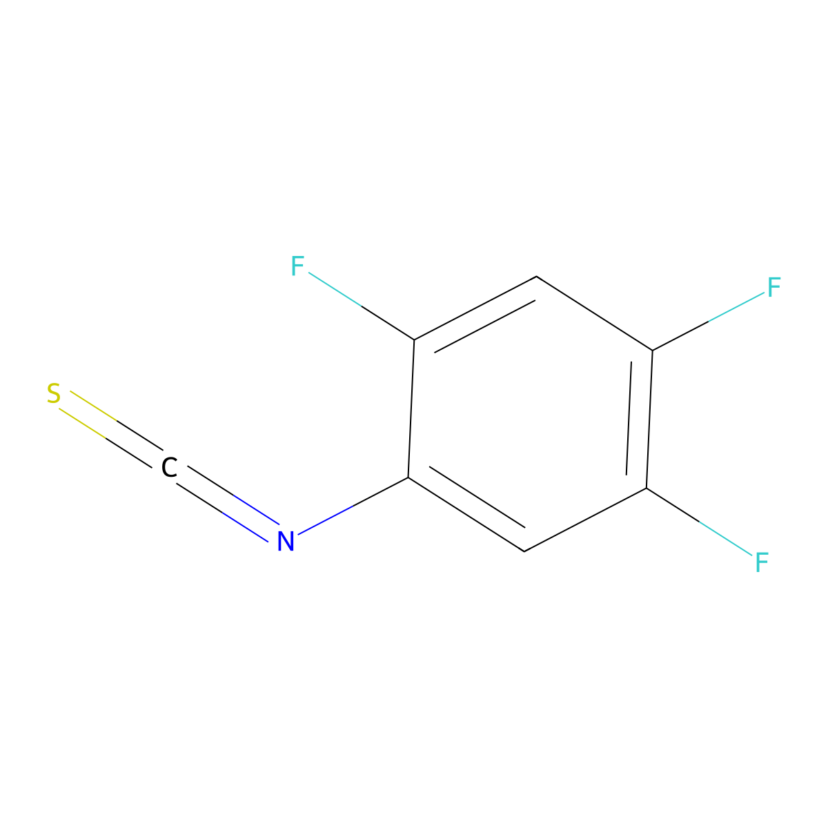 2,4,5-Trifluorophenylisothiocyanate molecular structure, CAS 362690-53-7