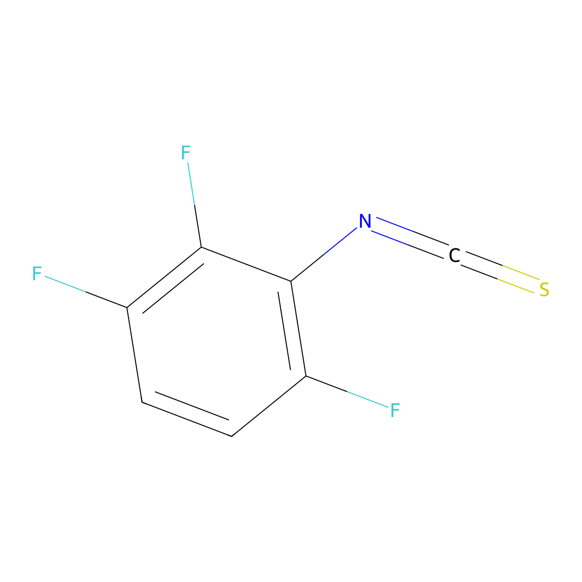 2,3,6-Trifluorophenylisothiocyanate molecular structure, CAS 362690-54-8