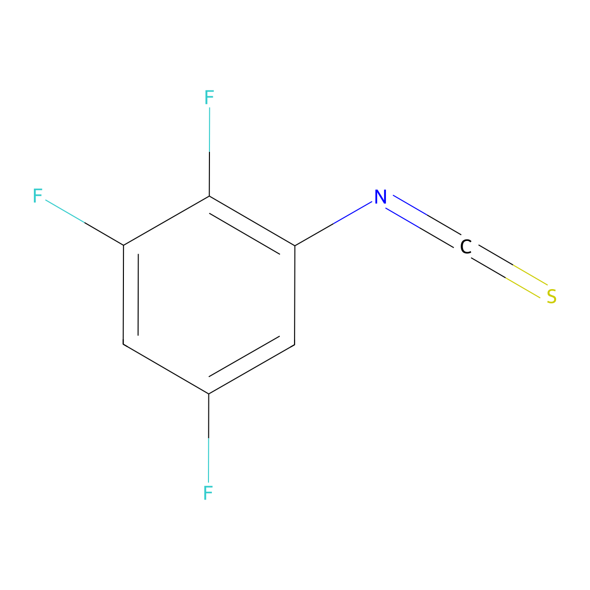 1,2,5-Trifluoro-3-isothiocyanatobenzene molecular structure, CAS 362690-55-9