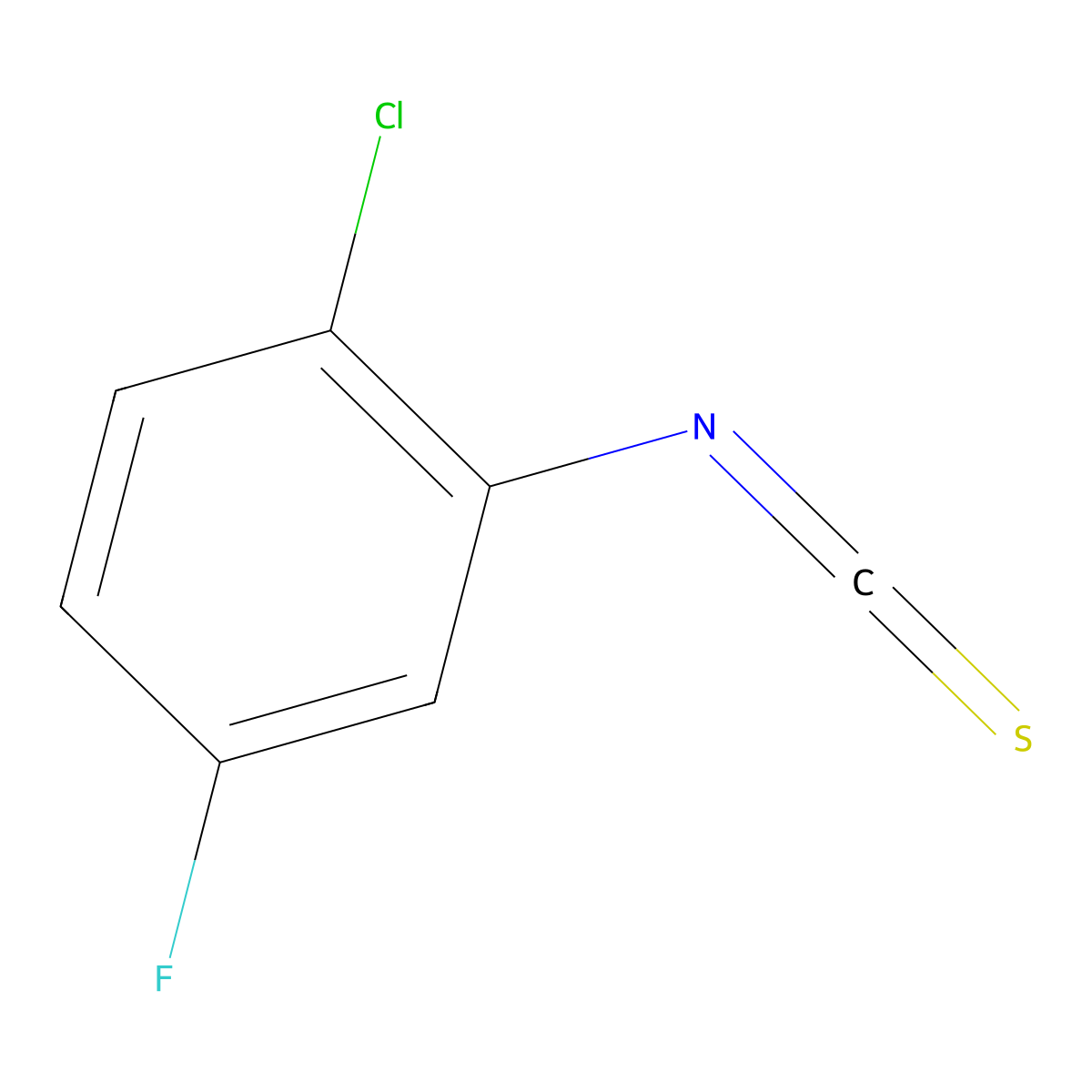 2-Chloro-5-fluorophenylisothiocyanate molecular structure, CAS 362690-57-1
