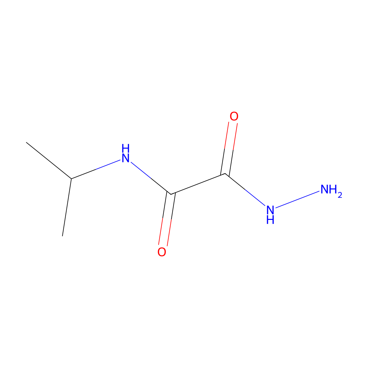 2-hydrazino-N-isopropyl-2-oxoacetamide molecular structure, CAS 362695-80-5