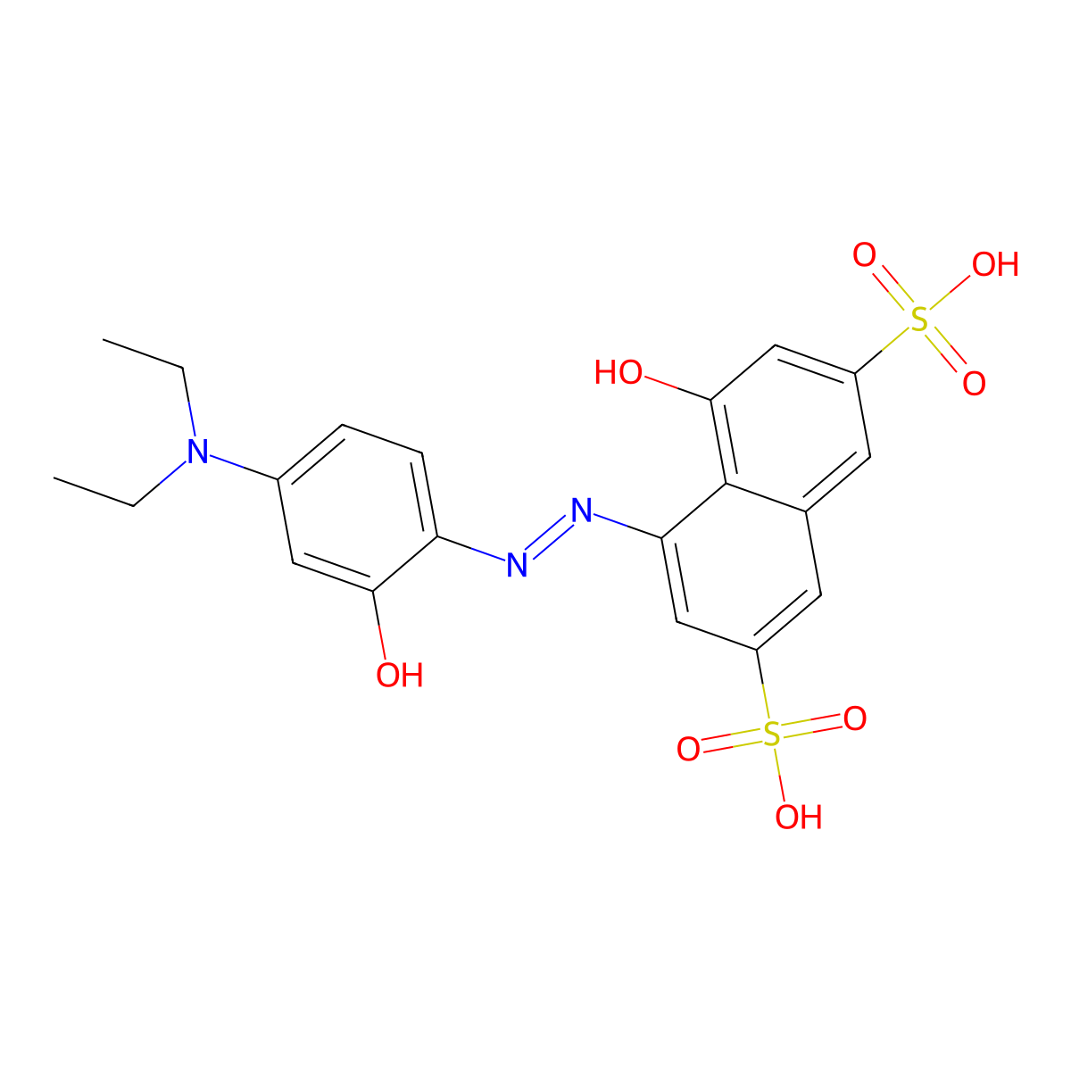 Beryllon III molecular structure, CAS 3627-04-1