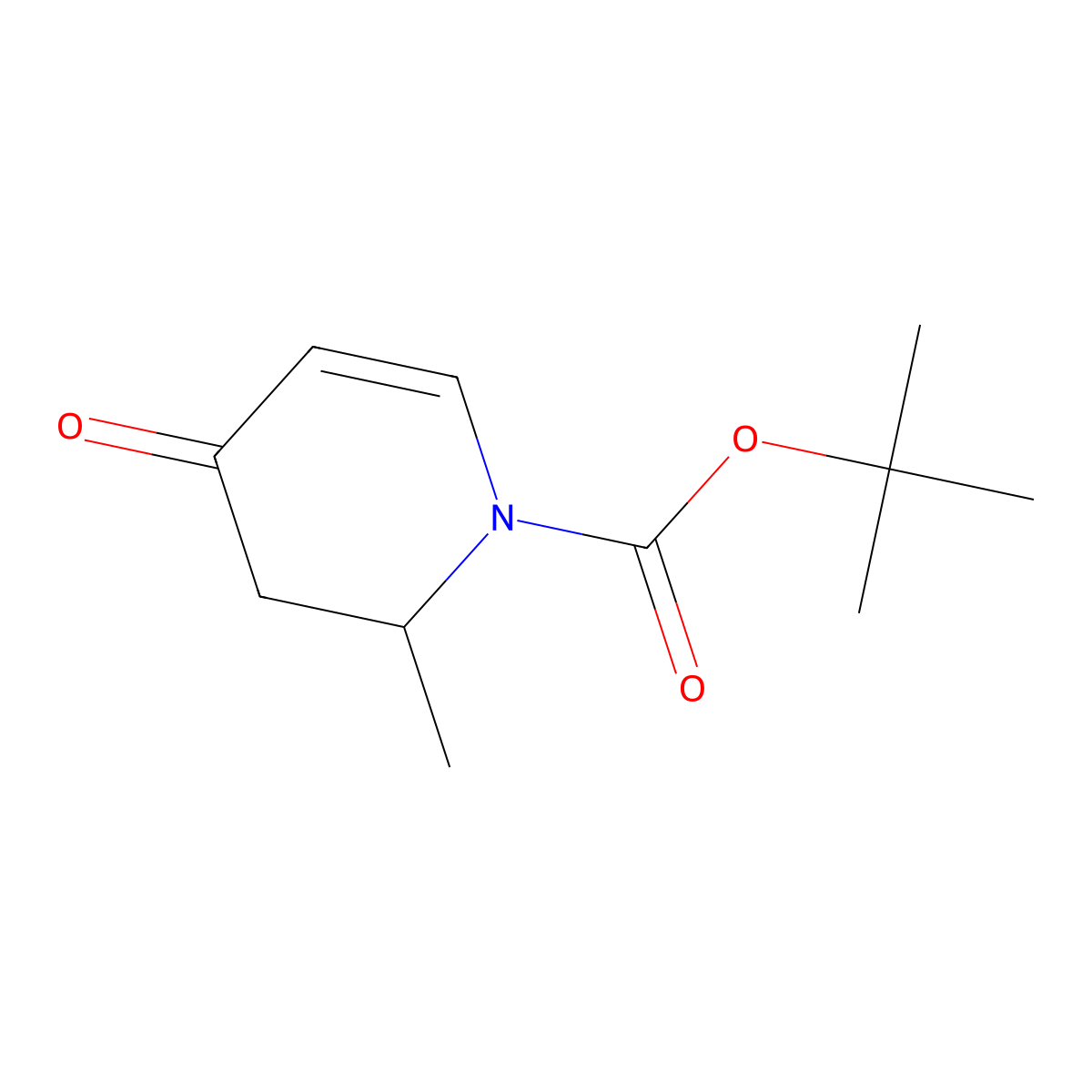 N-Boc-2-methyl-2,3-dihydro-4-pyridone molecular structure, CAS 362704-44-7