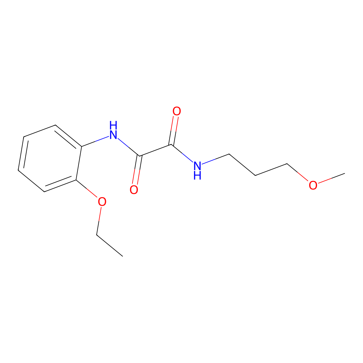 N'-(2-ethoxyphenyl)-N-(3-methoxypropyl)oxamide molecular structure, CAS 362722-07-4