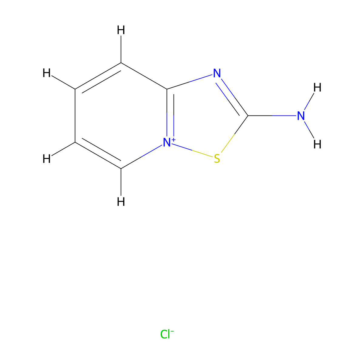 2-Amino-4lambda5-[1,2,4]thiadiazolo[2,3-a]pyridin-4-ylium chloride molecular structure, CAS 36273-97-9