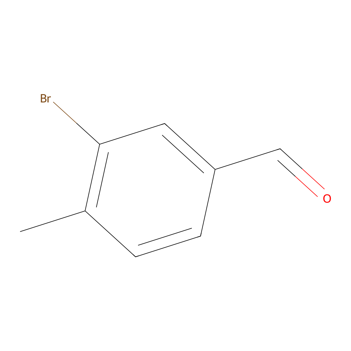 3-Bromo-4-methylbenzaldehyde molecular structure, CAS 36276-24-1