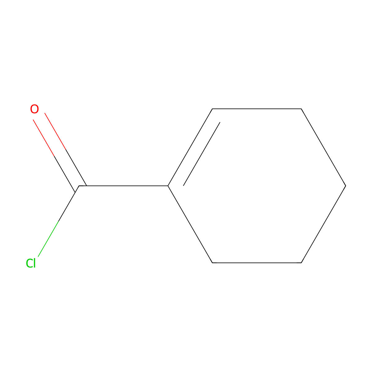1-Cyclohexenecarbonyl chloride molecular structure, CAS 36278-22-5