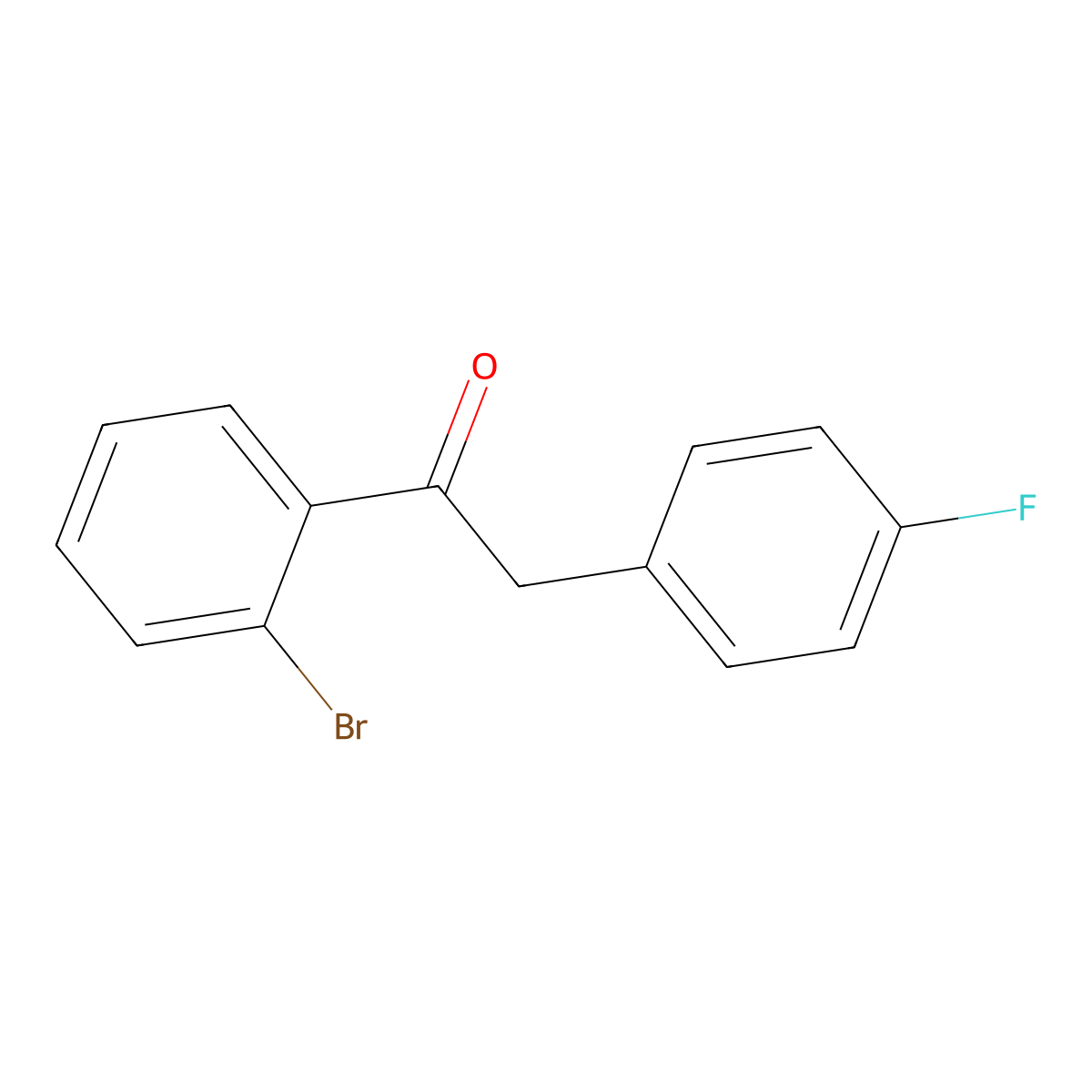 2'-Bromo-2-(4-fluorophenyl)acetophenone molecular structure, CAS 36282-29-8