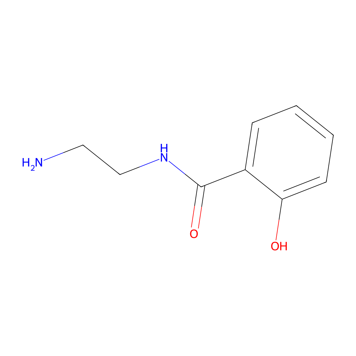 N-(2-aminoethyl)-2-hydroxybenzamide molecular structure, CAS 36288-93-4