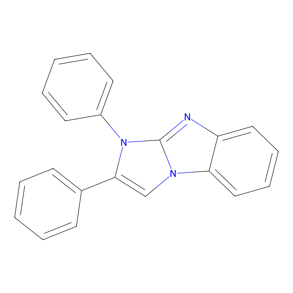 1,2-diphenyl-1H-imidazo[1,2-a]benzimidazole molecular structure, CAS 36289-17-5