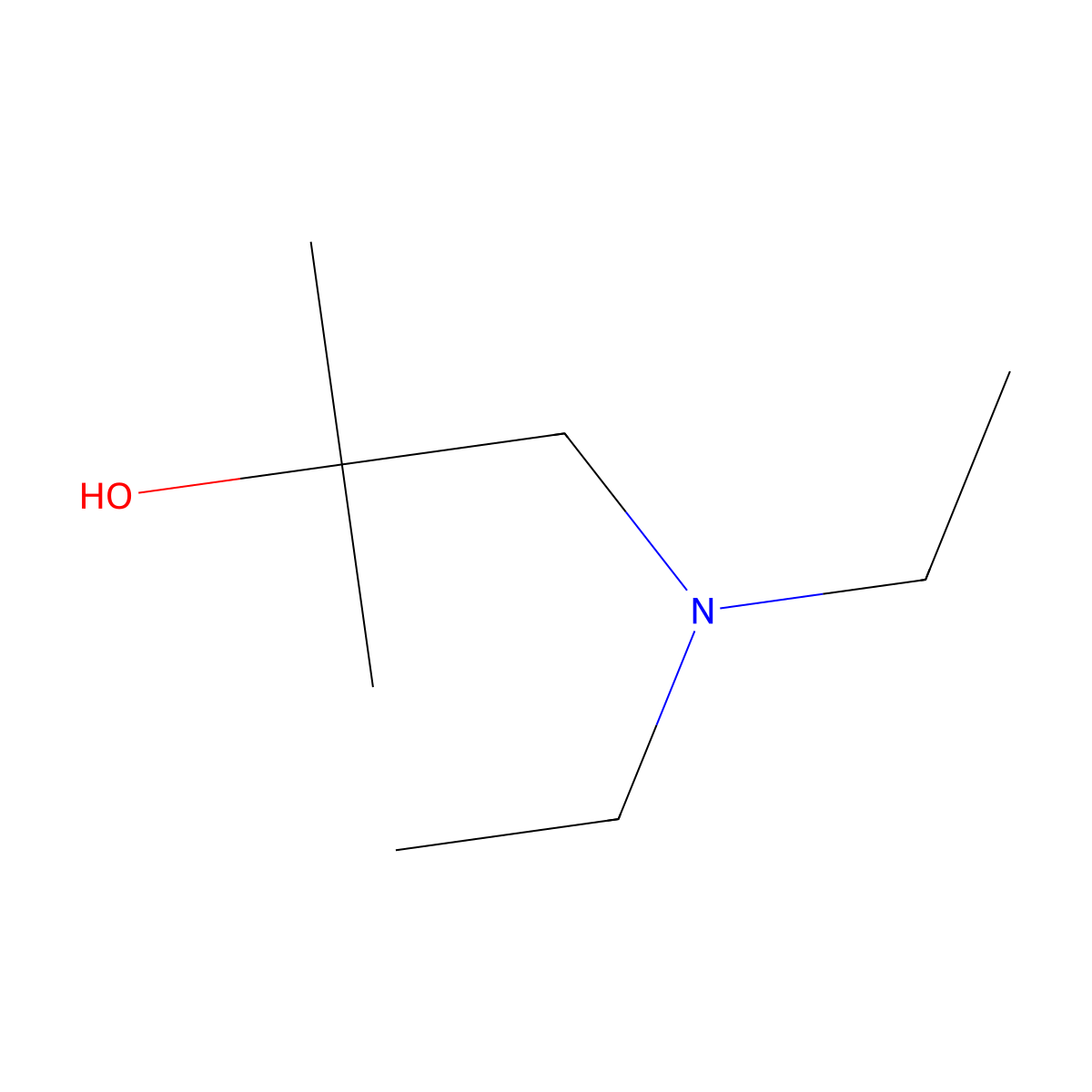 1-(Diethylamino)-2-methylpropan-2-ol molecular structure, CAS 36293-04-6
