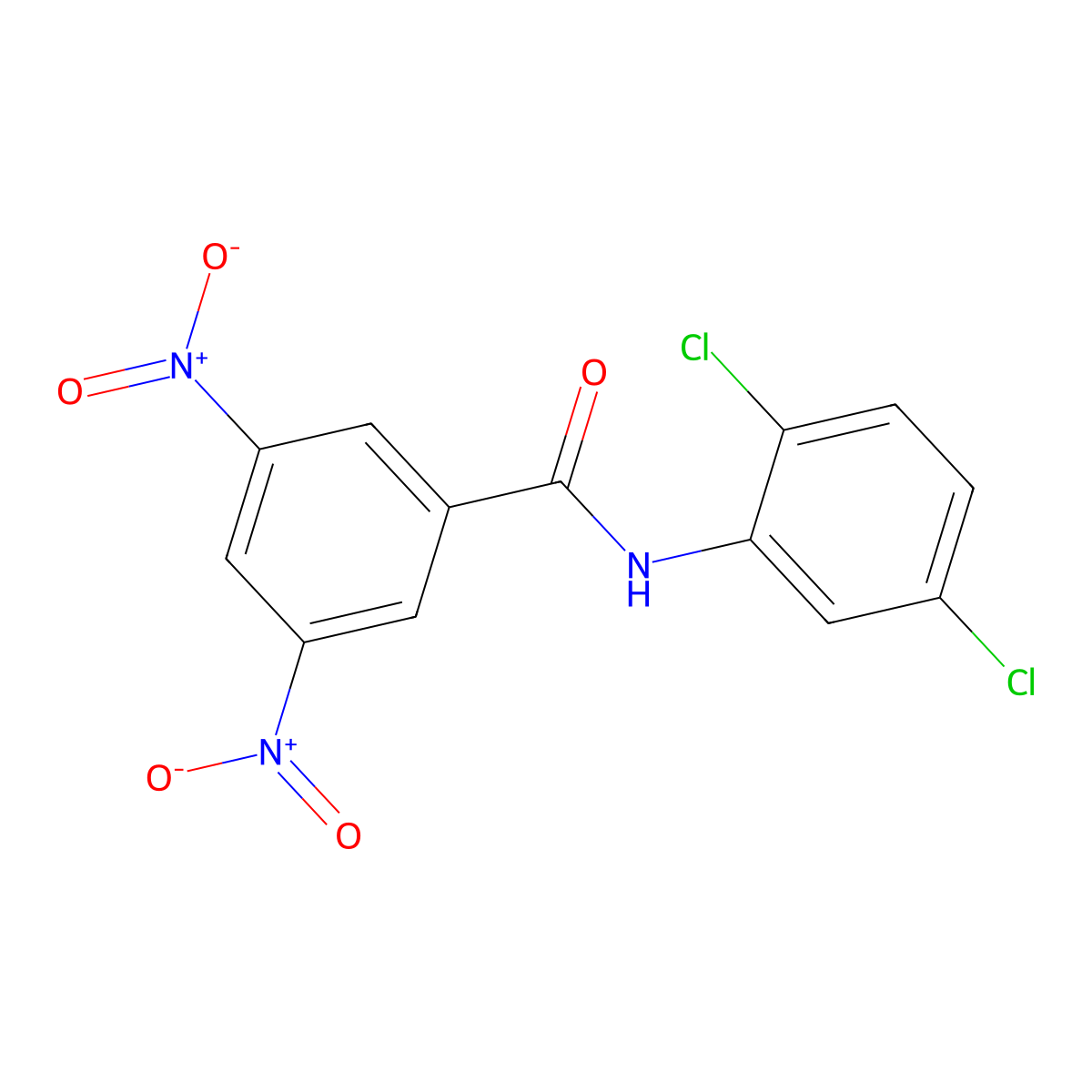 N-(2,5-dichlorophenyl)-3,5-dinitrobenzamide molecular structure, CAS 36293-27-3