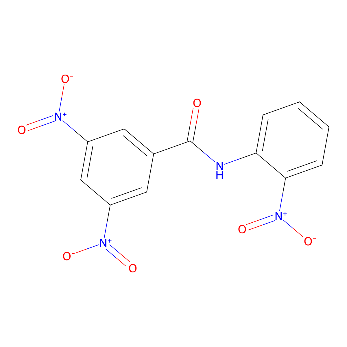 3,5-dinitro-N-(2-nitrophenyl)benzamide molecular structure, CAS 36293-37-5