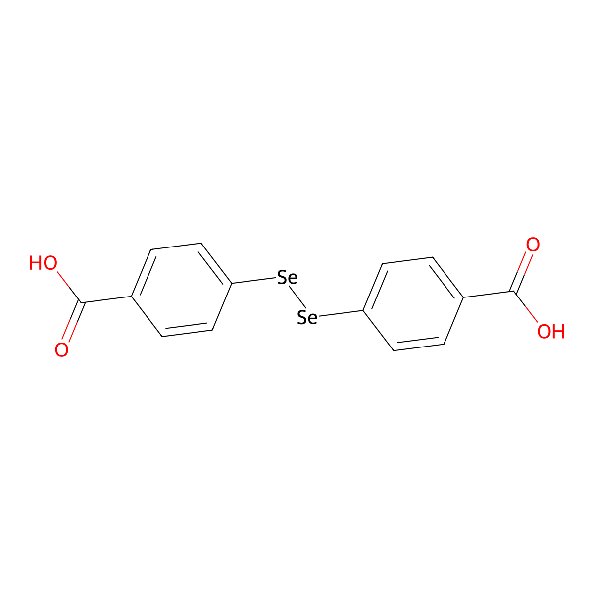 Bis(4-carboxyphenyl)diselenide molecular structure, CAS 36297-88-8