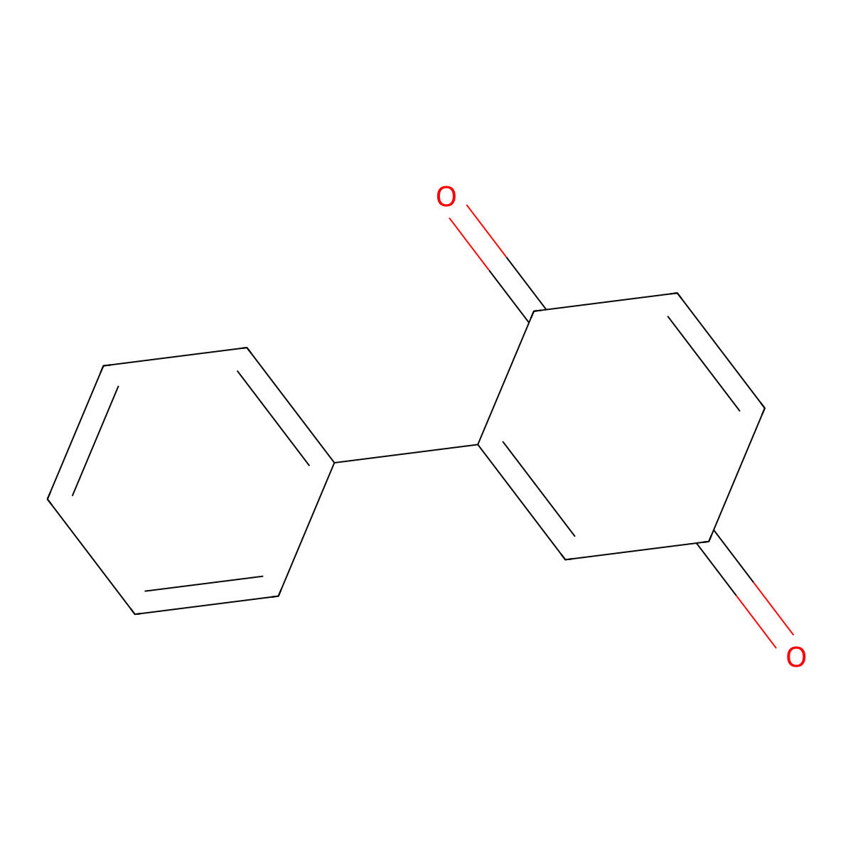 Phenyl-1,4-benzoquinone molecular structure, CAS 363-03-1