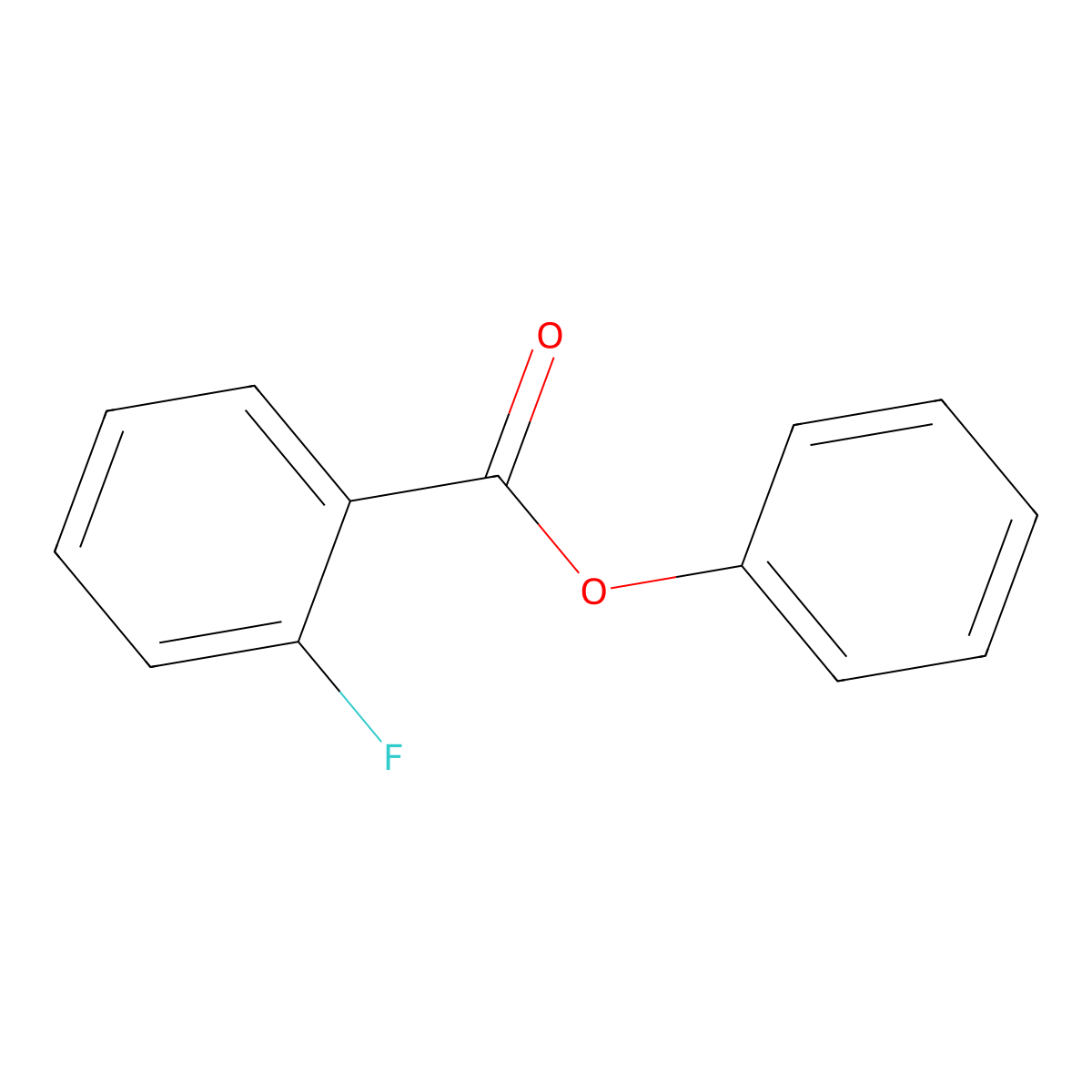 Phenyl 2-fluorobenzoate molecular structure, CAS 363-30-4