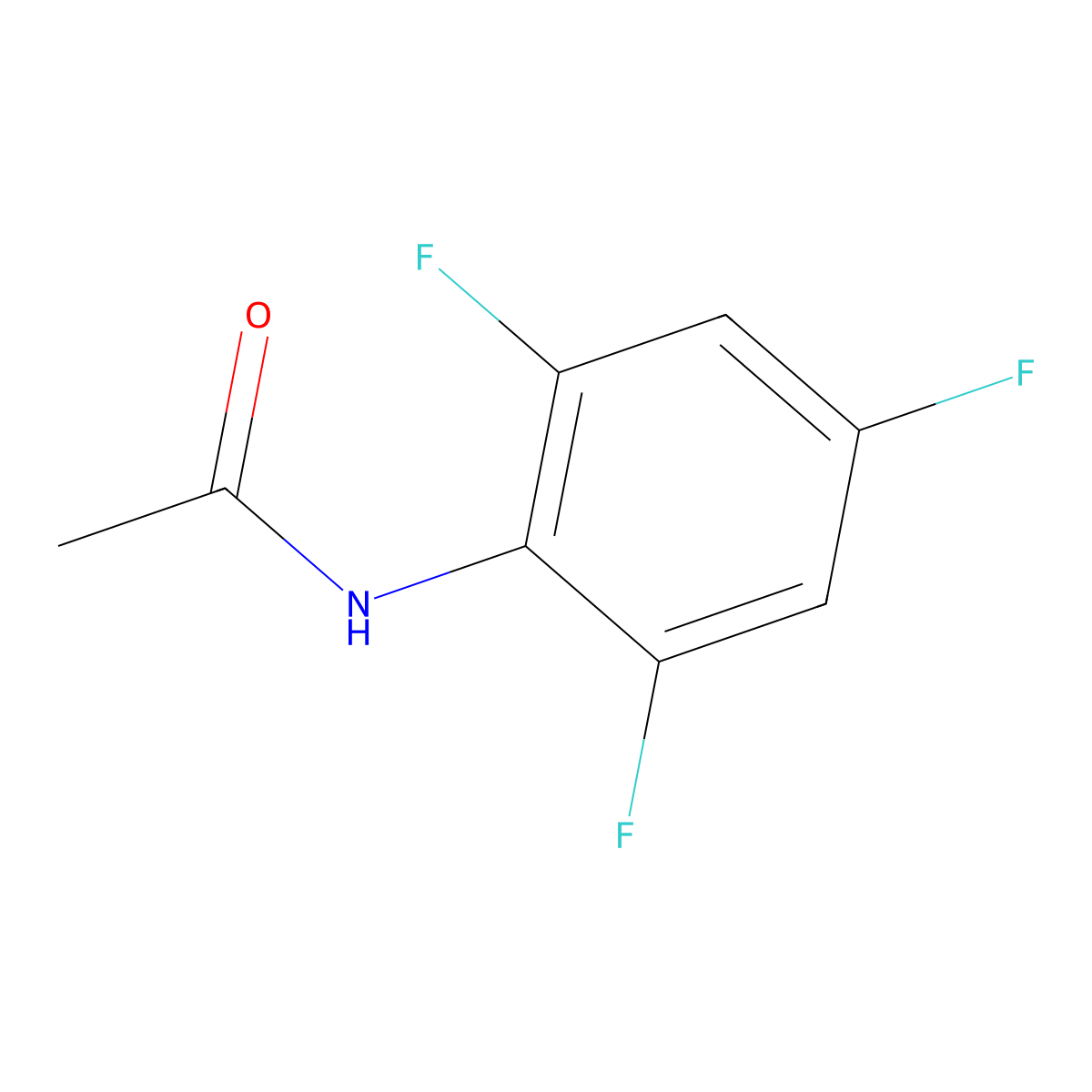 2',4',6'-Trifluoroacetanilide molecular structure, CAS 363-40-6